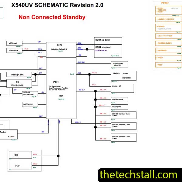 ASUS X540UV Schematic Diagram
