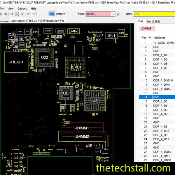 Acer Aspire 4736Z LA-4493P BoardView File