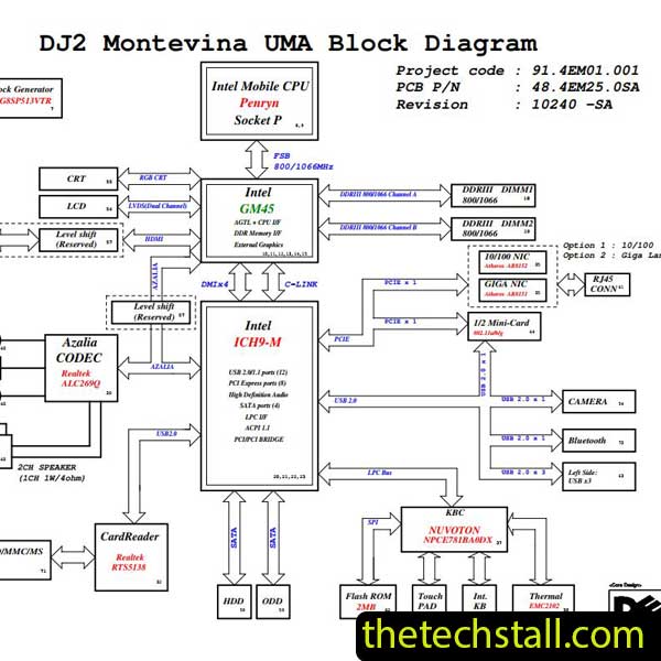 Dell Inspiron N5030 DJ2 10240-1 Schematic Diagram