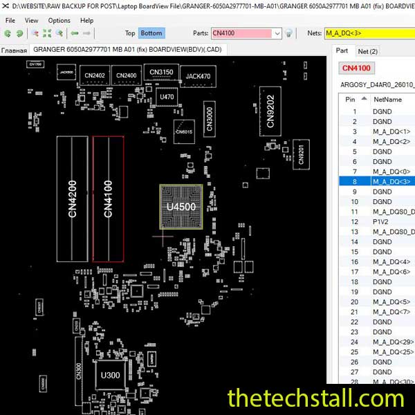 HP 14-CK1000 GRANGER-6050A2977701-MB-A01 BoardView File