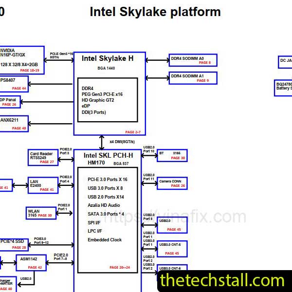 MSI MS-16GJ MS-16GJ1 Schematic Diagram